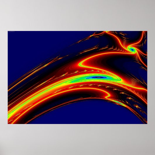 Fraktal Galaxien Poster (Vorne)