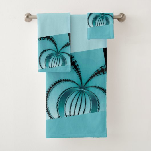Fraktal Garden Age Badhandtuch Set (Insitu)