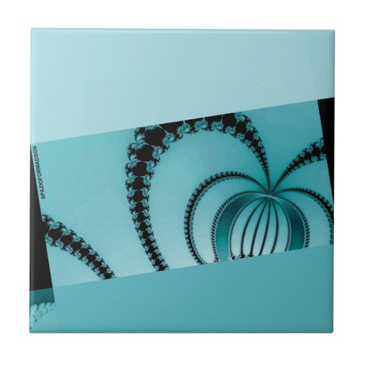 Fraktal Garden Age Fliese (Vorderseite)