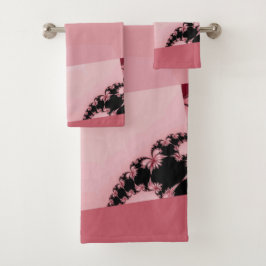 Fraktal Garden cremig Badhandtuch Set