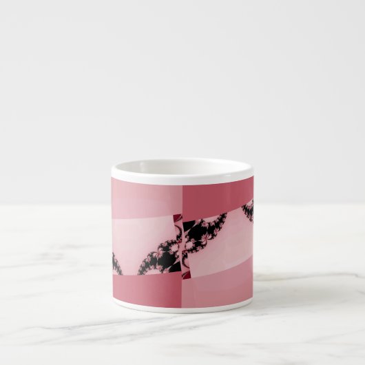 Fraktal Garden cremig Espressotasse (Vorderseite)