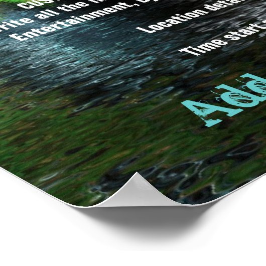 Fraktal Garden Event Flyer Poster (Ecke)