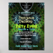 Fraktal Garden Event Flyer Poster (Vorne)