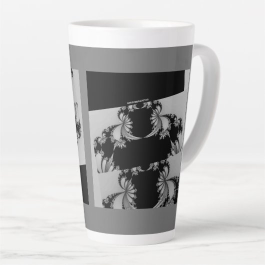 Fraktal Garden grau Milchtasse (Rechte Ecke)