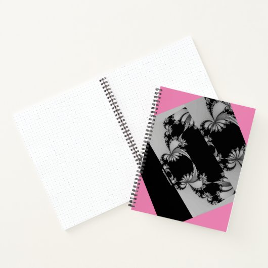 Fraktal Garden grau & thulisch Notizblock (Innenseite)