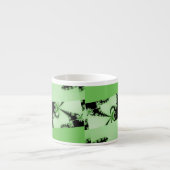 Fraktal Garden grün Espressotasse (Vorderseite)