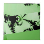 Fraktal Garden grün Fliese (Vorderseite)