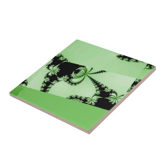 Fraktal Garden grün Fliese (Seite)