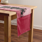 Fraktal Garden Lagune & Rose A Großer Tischläufer (Beispiel)