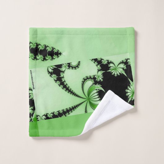 Fraktal Garden mantis Badhandtuch Set (Waschlappen)