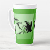 Fraktal Garden mantis Latte Tasse (Linke Ecke)
