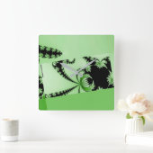 Fraktal Garden mantis Quadratische Wanduhr (Zuhause)