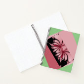 Fraktal Garden orchid & mantis Notizblock (Innenseite)