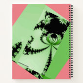 Fraktal Garden orchid & mantis Notizblock (Rückseite)