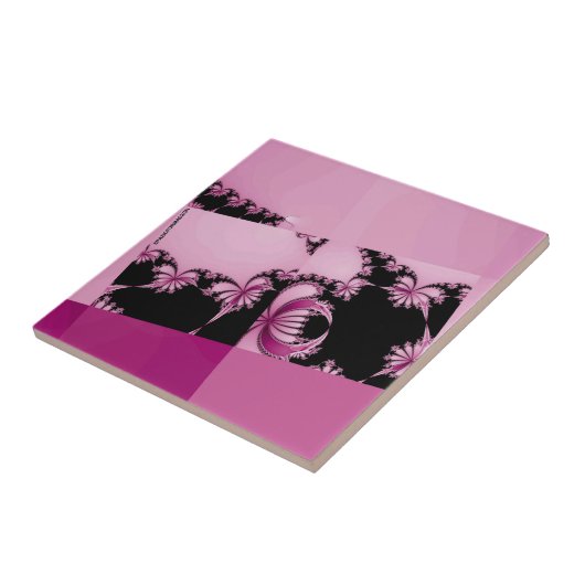 Fraktal Garden rosa Fliese (Seite)