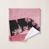 Fraktal Garden Rose Badhandtuch Set (Waschlappen)