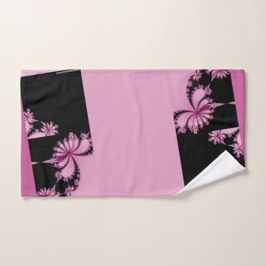 Fraktal Garden Rosen Wasser Handtuch Badhandtuch Set (Handtuch)