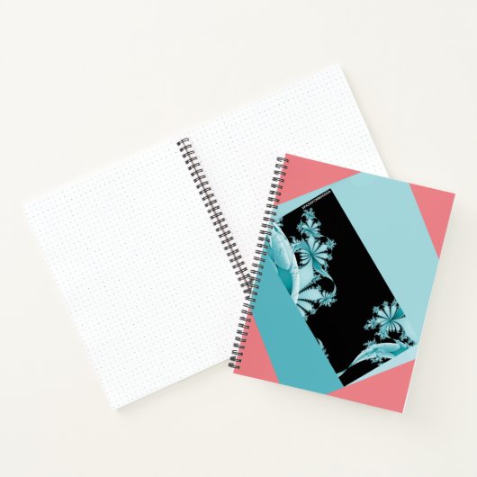 Fraktal Garden sky & Rose Notebook Notizblock (Innenseite)