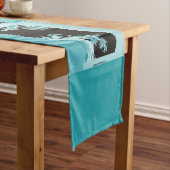 Fraktal Garden sky & Rosen water A Table Runner Großer Tischläufer (Beispiel)