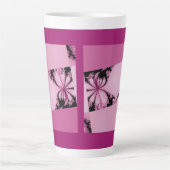 Fraktal Garden thulian Latte Tasse (Vorderseite)