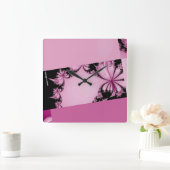 Fraktal Garden thulian Quadratische Wanduhr (Zuhause)