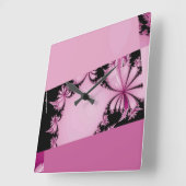 Fraktal Garden thulian Quadratische Wanduhr (Winkel)