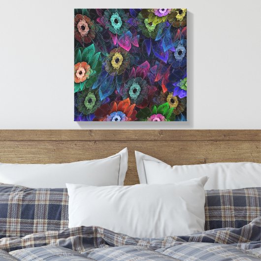 Fraktal Garening Leinwanddruck (Insitu (Schlafzimmer))