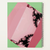 Fraktal Garten grün & cremig Planer (Rückseite)