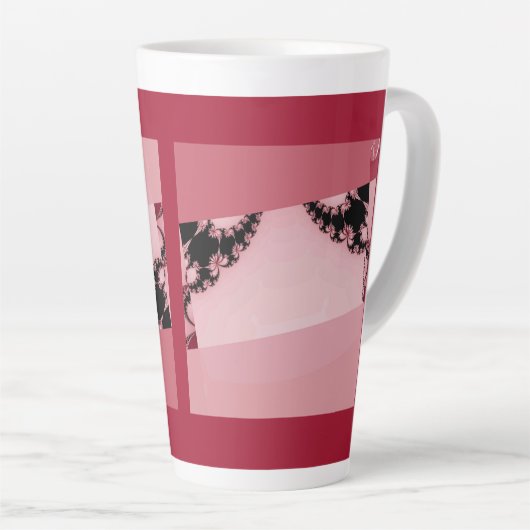 Fraktal Gartencreme Latte Tasse (Rechte Ecke)