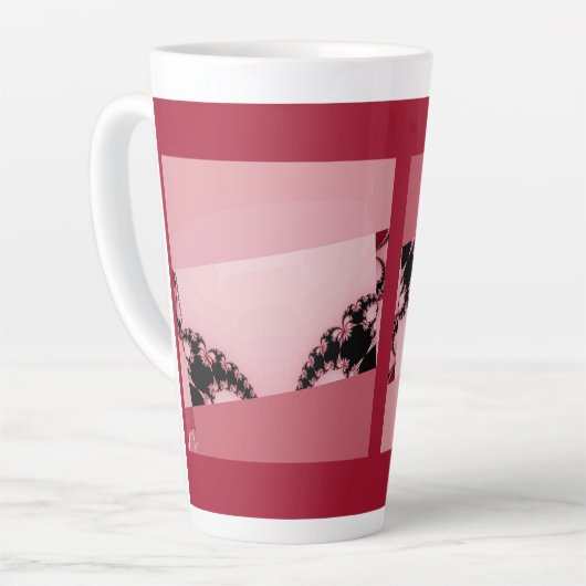 Fraktal Gartencreme Latte Tasse (Linke Ecke)