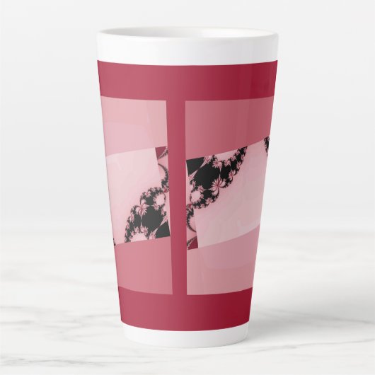 Fraktal Gartencreme Latte Tasse (Vorderseite)