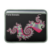 Fraktal-Gebiete (mit Logo) MacBook Air Sleeve (vorderes Element)