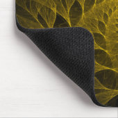 Fraktal gelbes gewundenes Mousepad (Ecke)