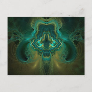 Fraktal Geode Postkarte
