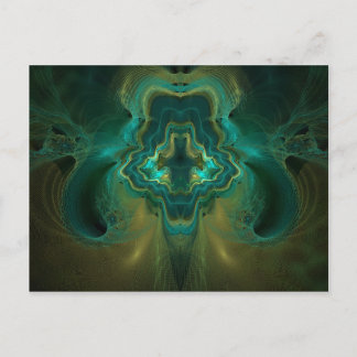 Fraktal Geode Postkarte