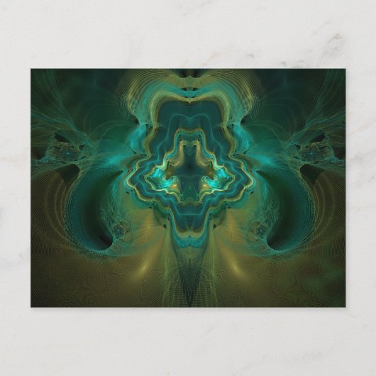 Fraktal Geode Postkarte (Vorderseite)