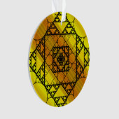 Fraktal Geometrie Akrylverzierung Ornament (Vorderseite)