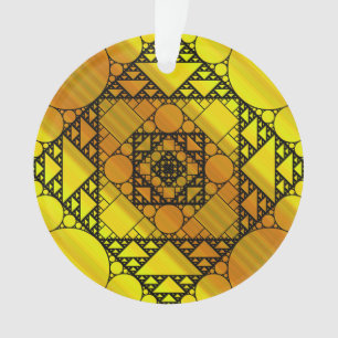 Fraktal Geometrie Akrylverzierung Ornament