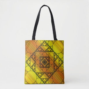 Fraktal-Geometrie-All-Over-Print-Tasche Tasche