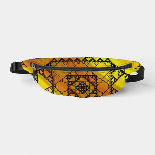 Fraktal Geometrie Bauchtasche (Vorderseite)