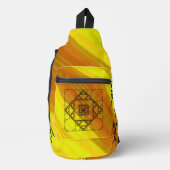 Fraktal Geometrie Crossbody Bag (Vorderseite)