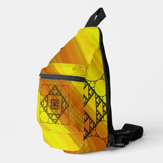 Fraktal Geometrie Crossbody Bag (Rechte Ecke)