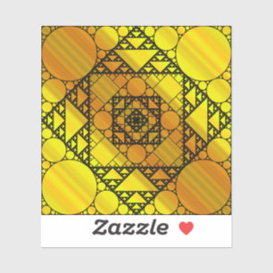 Fraktal Geometrie Kontaktaufkleber Aufkleber