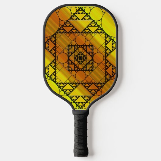 Fraktal Geometrie Pickleball Schläger (Vorderseite)