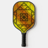 Fraktal Geometrie Pickleball Schläger (Rückseite)