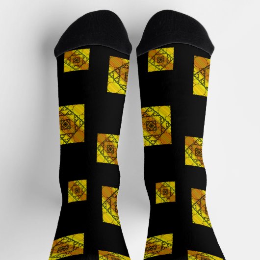 Fraktal Geometrie Socken (Oben)