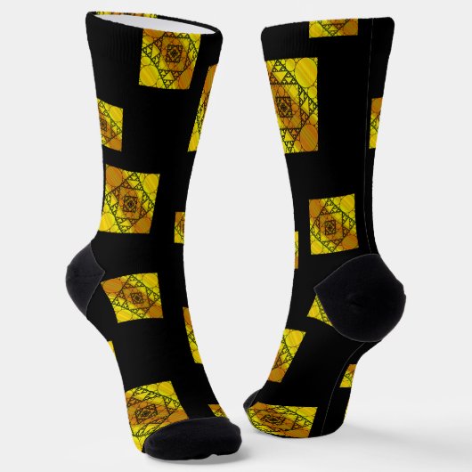 Fraktal Geometrie Socken (Gewinkelt)