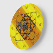 Fraktal Geometrie-Uhr Große Wanduhr (Winkel)