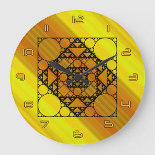 Fraktal Geometrie-Uhr Große Wanduhr