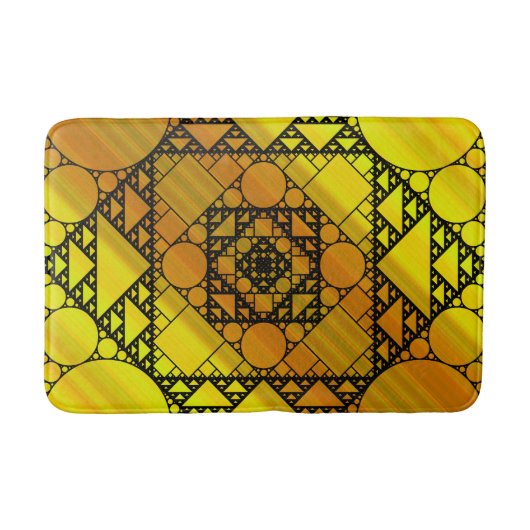 Fraktal Geometry Bath Mat Badematte (Vorderseite)